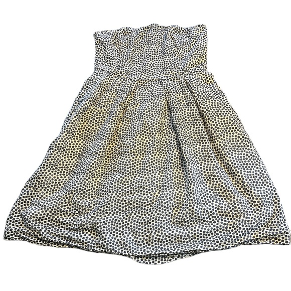 J Crew Strapless Polka Dot Dress Size 8 - Picture 1 of 10